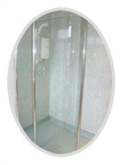 AQATA wet room panel on a wet room floor